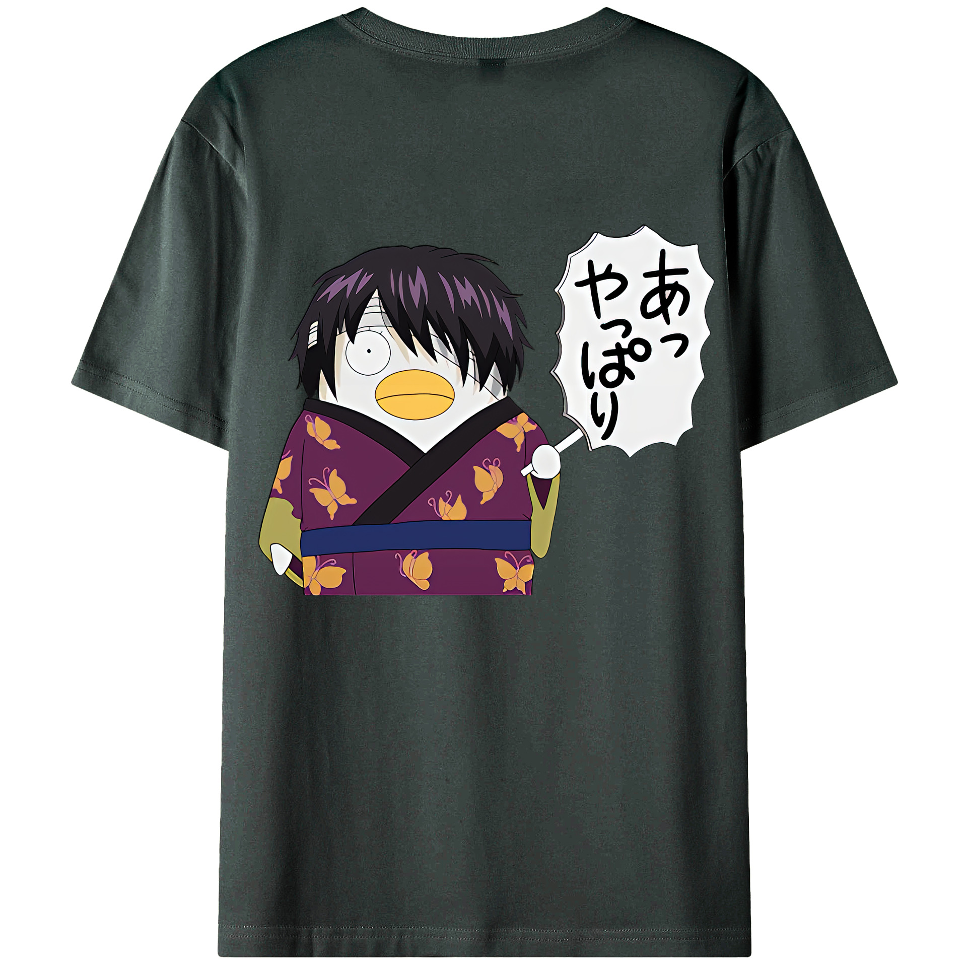 （画像用） ぎんたま 坂田銀時（さかたぎんとき） 神楽 志村新八（しむら しんぱち） GINTAMA Sakata Gintoki Kagura Shimura Shinpachi 綿100％ メンズ半袖Tシャツ（バックプリント） 通気性